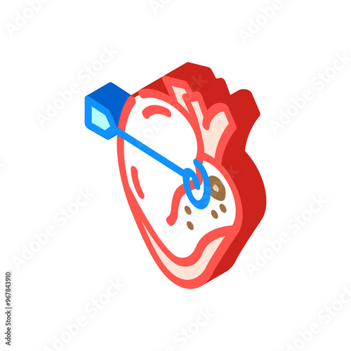 ablation surgery isometric icon vector. ablation surgery sign. isolated symbol illustration