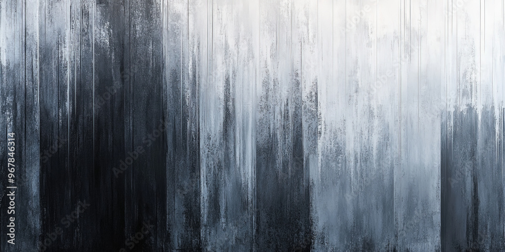 Obraz premium Subtle vertical gradient stripes in shades of grey, transitioning from dark charcoal at the top to light grey at the bottom, with a brushed metal texture.