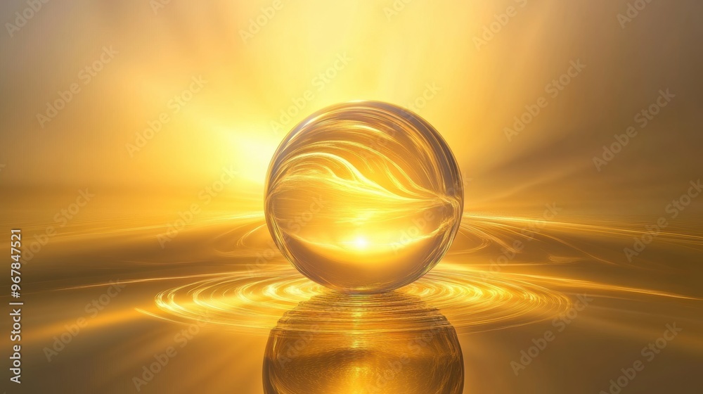 A radiant orb , smooth gradient, with soft golden light, creating a warm, inviting atmosphere A radiant orb , smooth gradient, with soft golden light, creating a warm, inviting atmosphere
