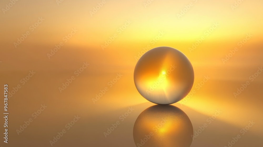 A radiant orb , smooth gradient, with soft golden light, creating a warm, inviting atmosphere A radiant orb , smooth gradient, with soft golden light, creating a warm, inviting atmosphere