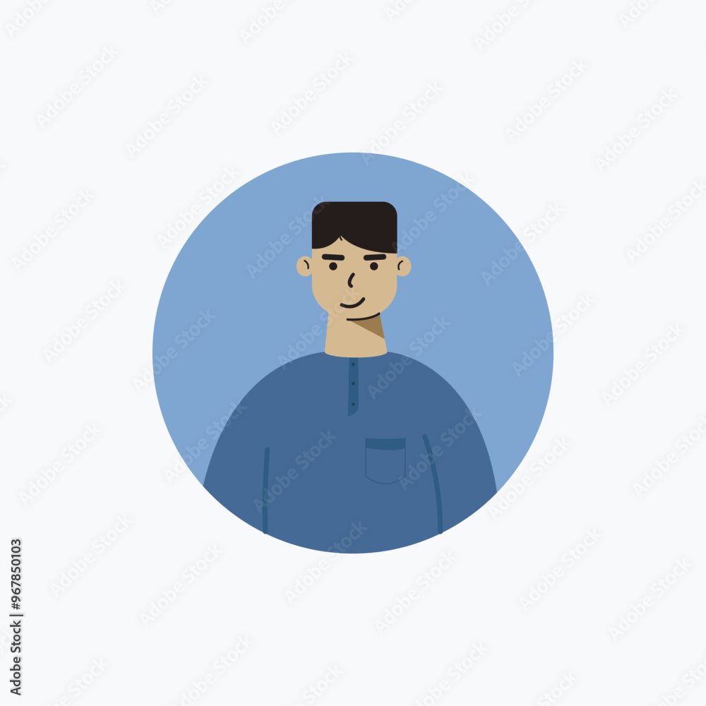 young man in round frame, on white background vector illustration design young man in round frame, on white background vector illustration design