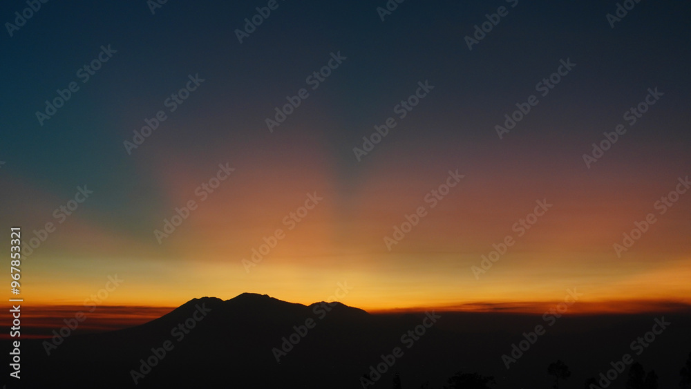 silhouette of mountains on the horizon silhouette of mountains on the horizon
