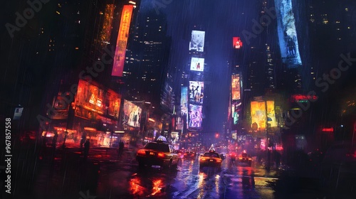 Rainy Night in the City