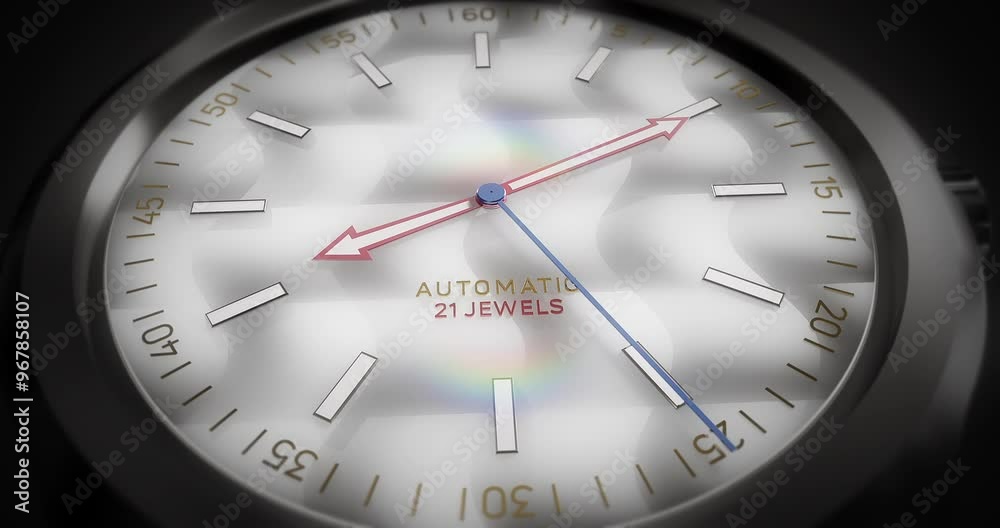 Luxury Automatic Swiss Made Watch Running. Second Arrow Moving. Close Up Macro Shot. Luxury Watch Related 3D Animation. Luxury Automatic Swiss Made Watch Running. Second Arrow Moving. Close Up Macro Shot. Luxury Watch Related 3D Animation.