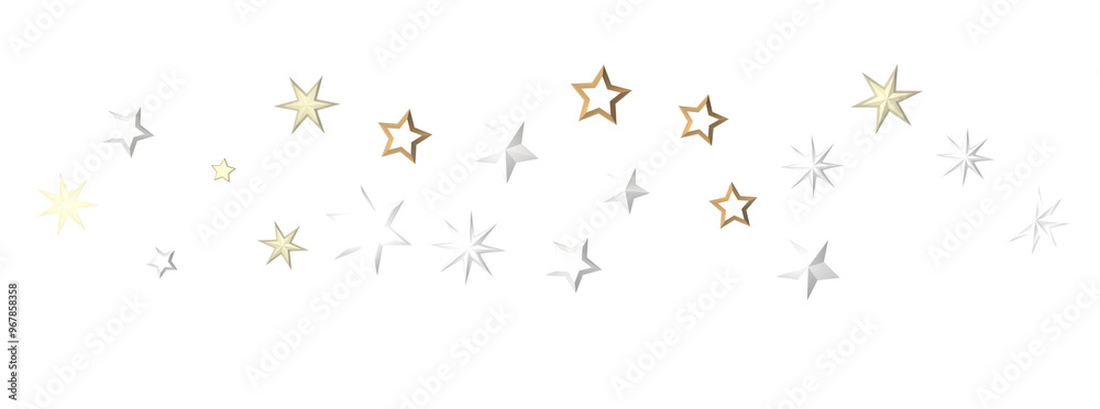 Drifting Christmas Stardust: Captivating 3D Illustration of Descending Stardust Particles for the Holidays Drifting Christmas Stardust: Captivating 3D Illustration of Descending Stardust Particles for the Holidays