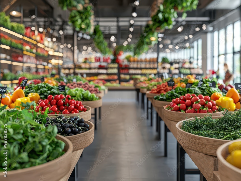 A busy food market with banners advertising organic products, fresh herbs, and artisanal goods, 3D rendering, Bright, inviting colors food, market,farmers,advertising,display,shopping A busy food market with banners advertising organic products, fresh herbs, and artisanal goods, 3D rendering, Bright, inviting colors food, market,farmers,advertising,display,shopping