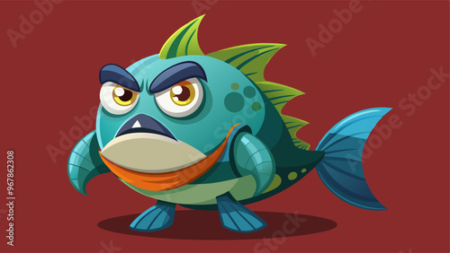 Suspicious Fish Character