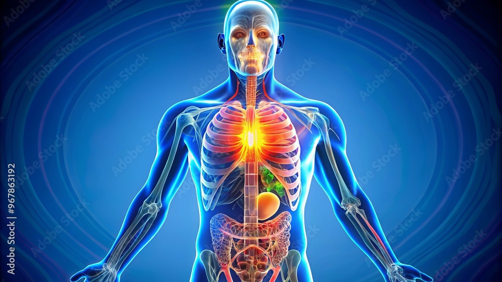 Inside Body Human Organ Functions Mood Concept Inside Body Human Organ Functions Mood Concept