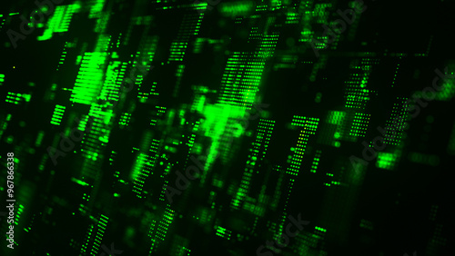 Data flow information. Digital communication concept. Abstract futuristic sci-fi background with particle and line mesh. Connection and connectivity concept. 3d rendering.