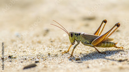 Grasshopper on Sand