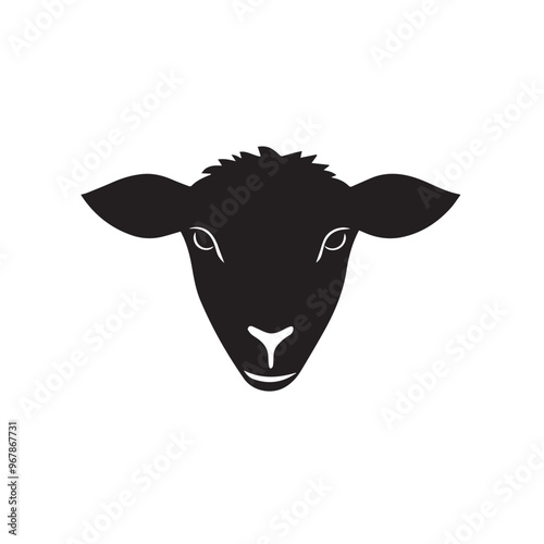 Sheep in cartoon, doodle style . Image for t-shirt, web, mobile apps and ui. Isolated 2d vector illustration in logo, icon, sketch style, Eps 10, black and white. AI Generative