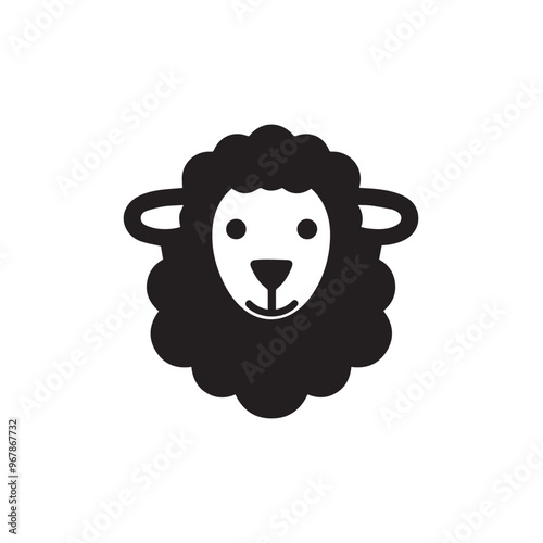 Sheep in cartoon, doodle style . Image for t-shirt, web, mobile apps and ui. Isolated 2d vector illustration in logo, icon, sketch style, Eps 10, black and white. AI Generative