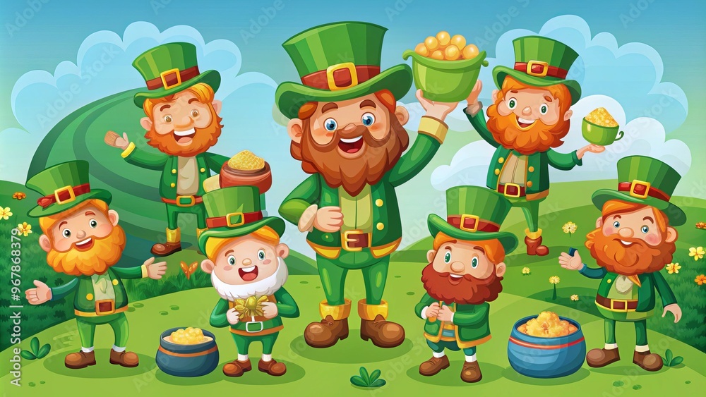 Fototapeta premium Leprechaun illustration bundle