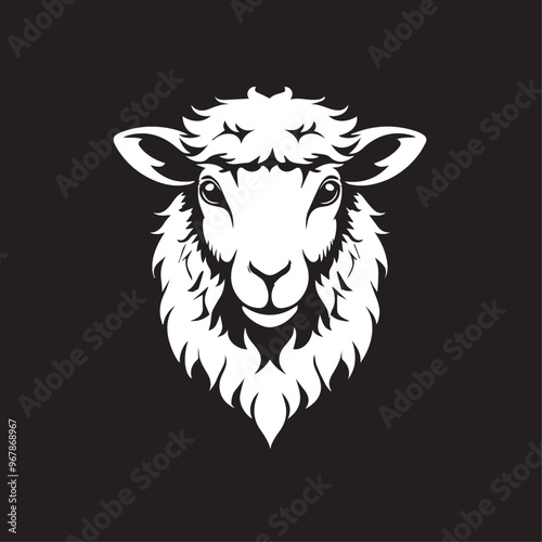 Sheep in cartoon, doodle style . Image for t-shirt, web, mobile apps and ui. Isolated 2d vector illustration in logo, icon, sketch style, Eps 10, black and white. AI Generative