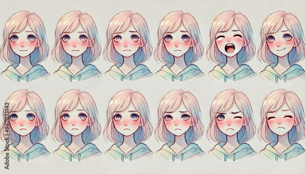 女の子 表情 女の子 表情