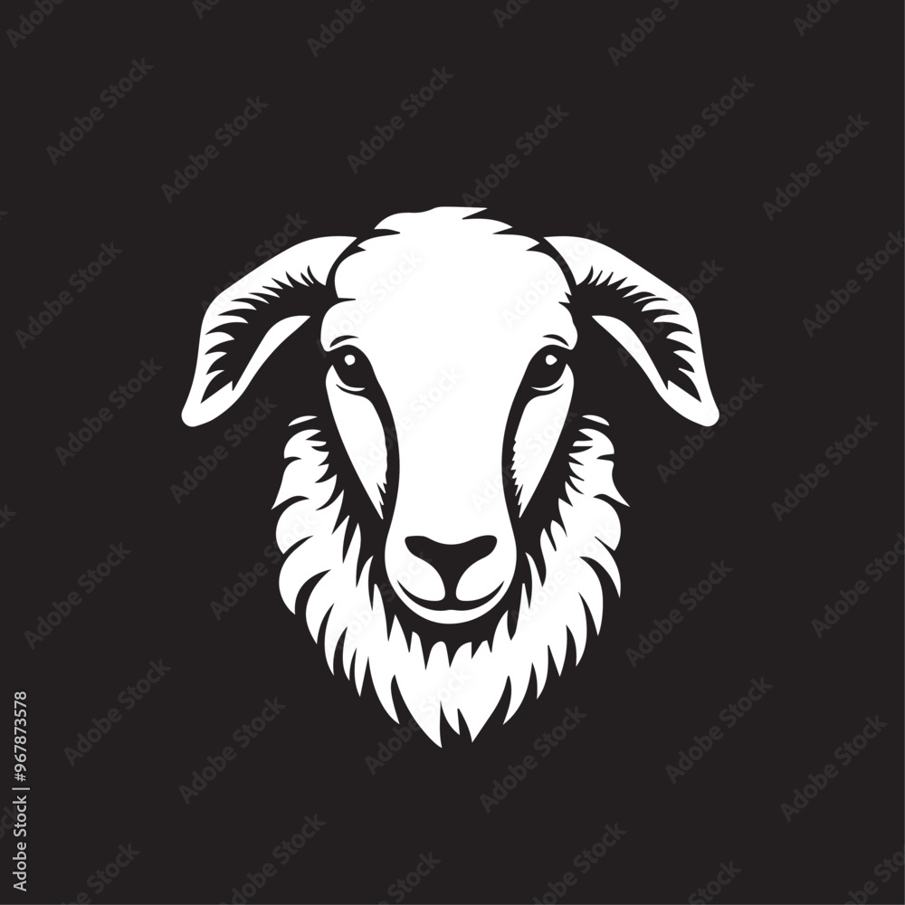 Sheep in cartoon, doodle style . Image for t-shirt, web, mobile apps and ui. Isolated 2d vector illustration in logo, icon, sketch style, Eps 10, black and white. AI Generative