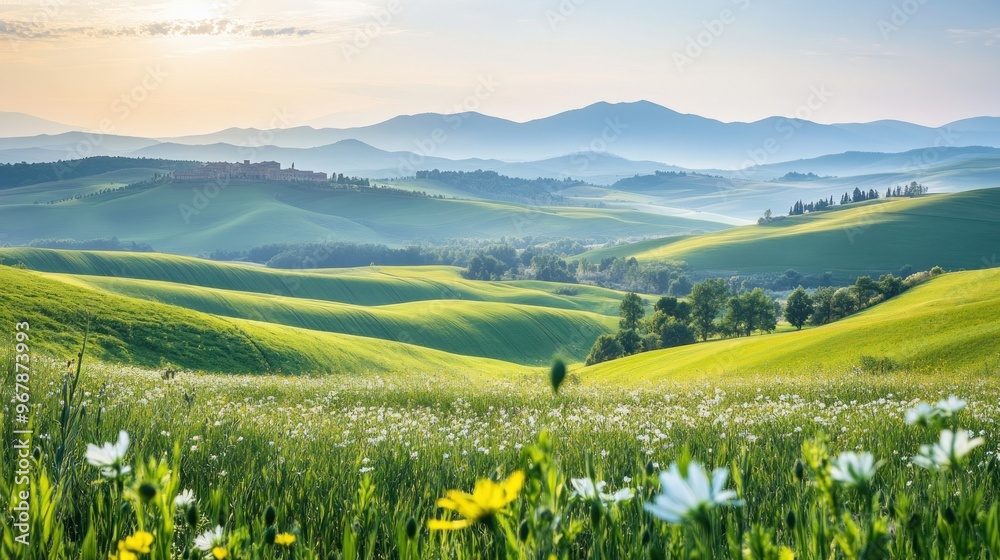 Fototapeta premium Rolling Hills of Tuscany
