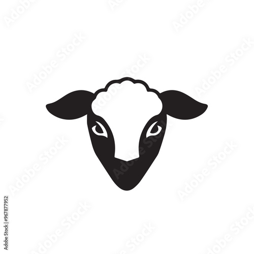 Sheep in cartoon, doodle style . Image for t-shirt, web, mobile apps and ui. Isolated 2d vector illustration in logo, icon, sketch style, Eps 10, black and white. AI Generative