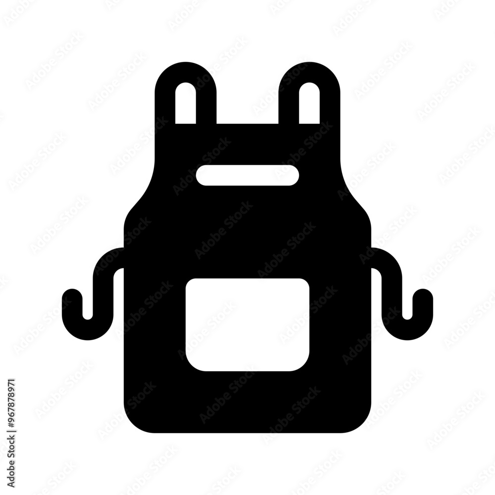 Apron Glyph Icon. Single icon, glyph vector icon Apron Glyph Icon. Single icon, glyph vector icon