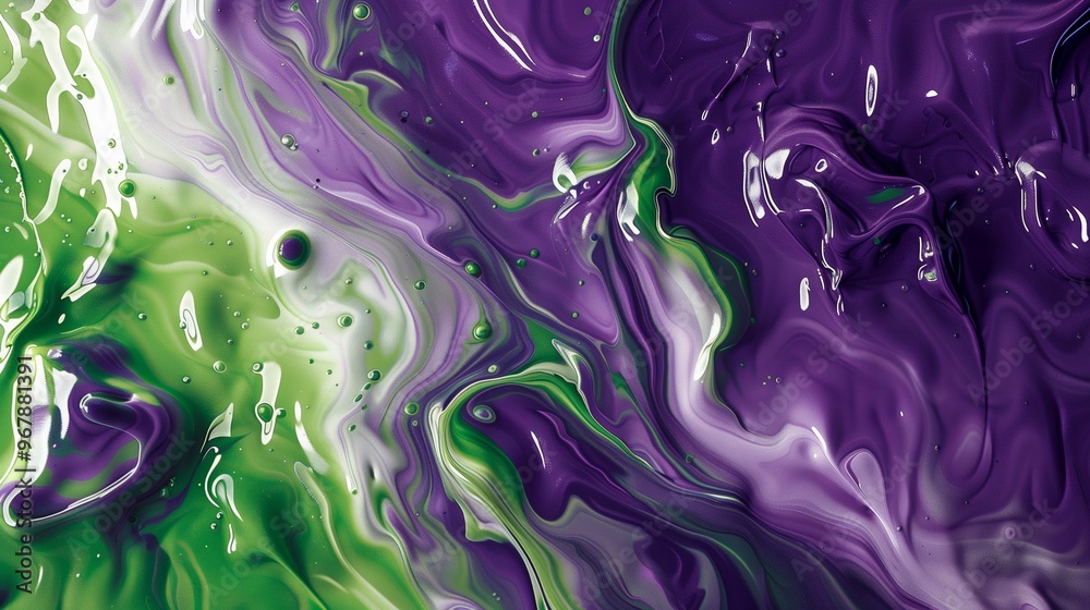 Fototapeta premium Vibrant Abstract Fluid Art
