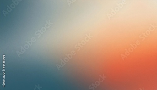 Blurred abstract grainy color gradient background noise texture poster design