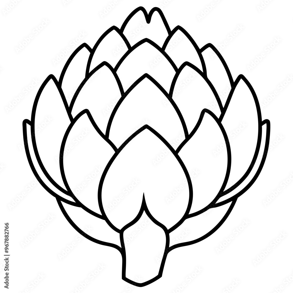 artichokes vegetable outline coloring book page line art illustration digital drawing artichokes vegetable outline coloring book page line art illustration digital drawing