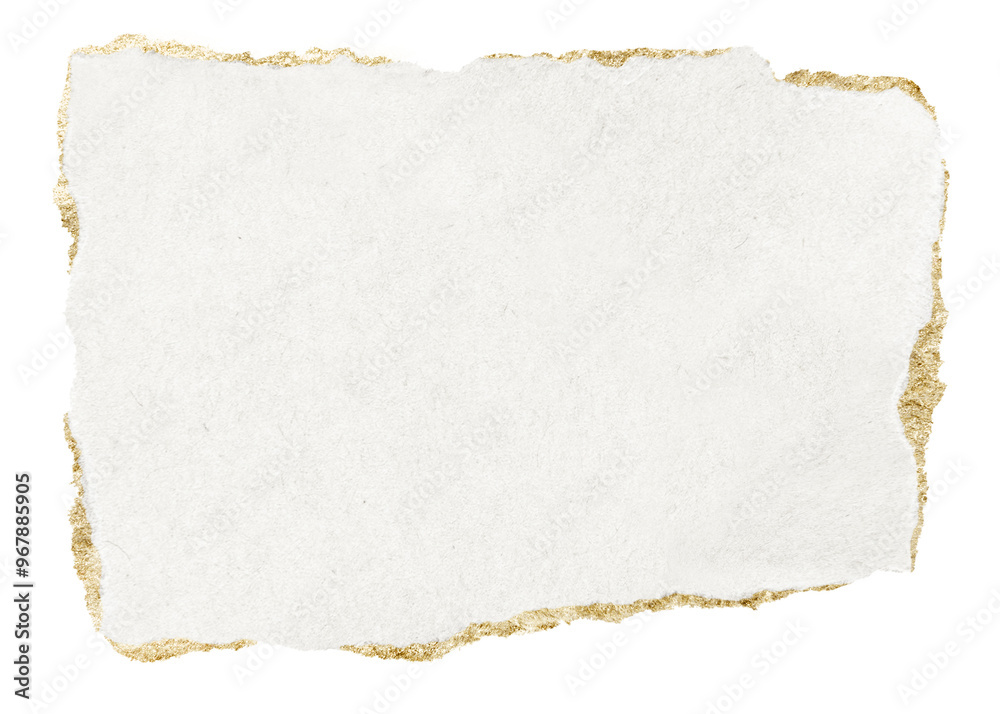 Obraz premium Ripped paper png, rectangular digital paper note on transparent background