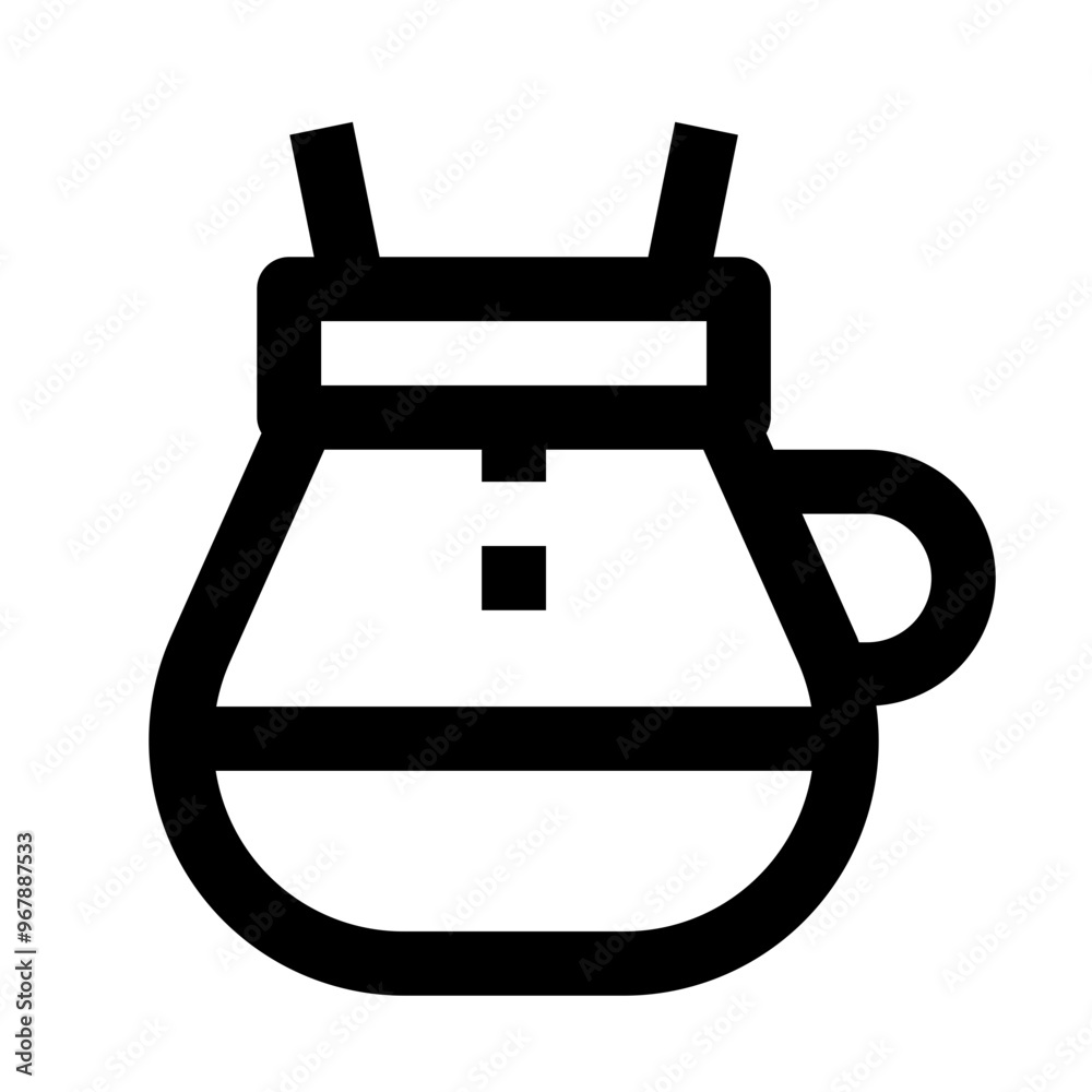 Coffee Dripper Simple Line Icon. Single icon, line vector icon Coffee Dripper Simple Line Icon. Single icon, line vector icon