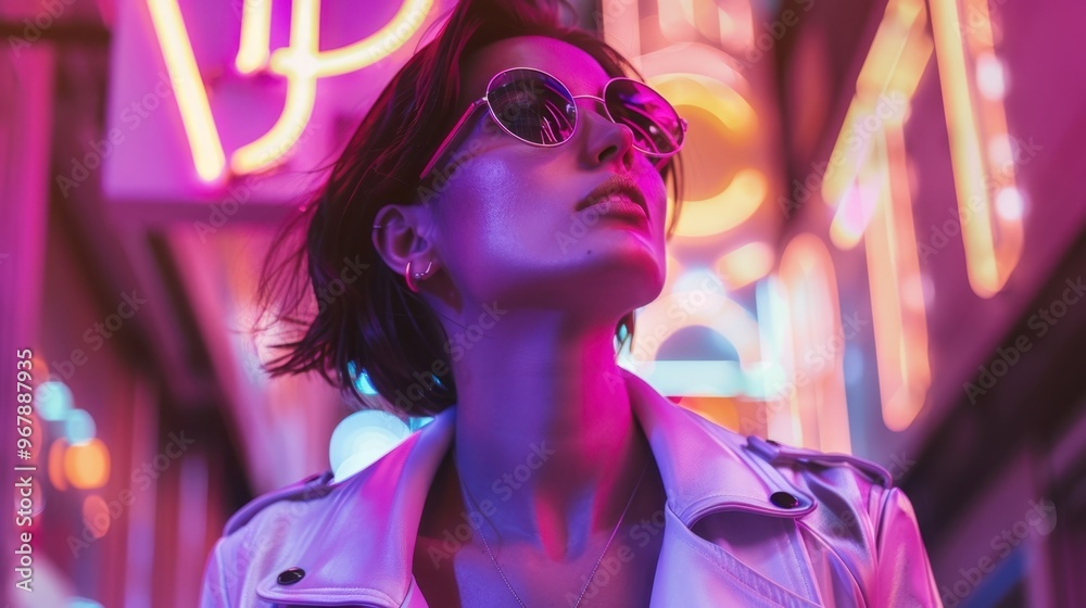 The Stylish Woman in Neon The Stylish Woman in Neon