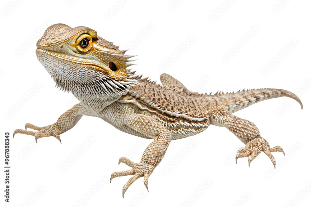 Obraz premium bearded dragon lizard on transparent background