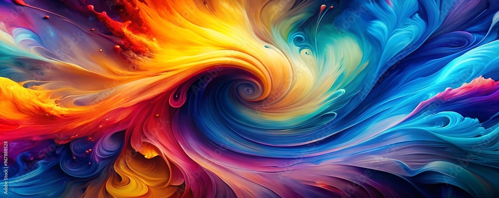 A mesmerizing abstract painting featuring a dynamic blend of swirling vibrant colors including red yellow blue and orange evoking a sense of movement and energy A mesmerizing abstract painting featuring a dynamic blend of swirling vibrant colors including red yellow blue and orange evoking a sense of movement and energy