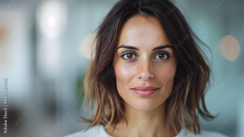 Smiling Mature Business Woman Holding Docume Smiling Mature Business Woman Holding Docume