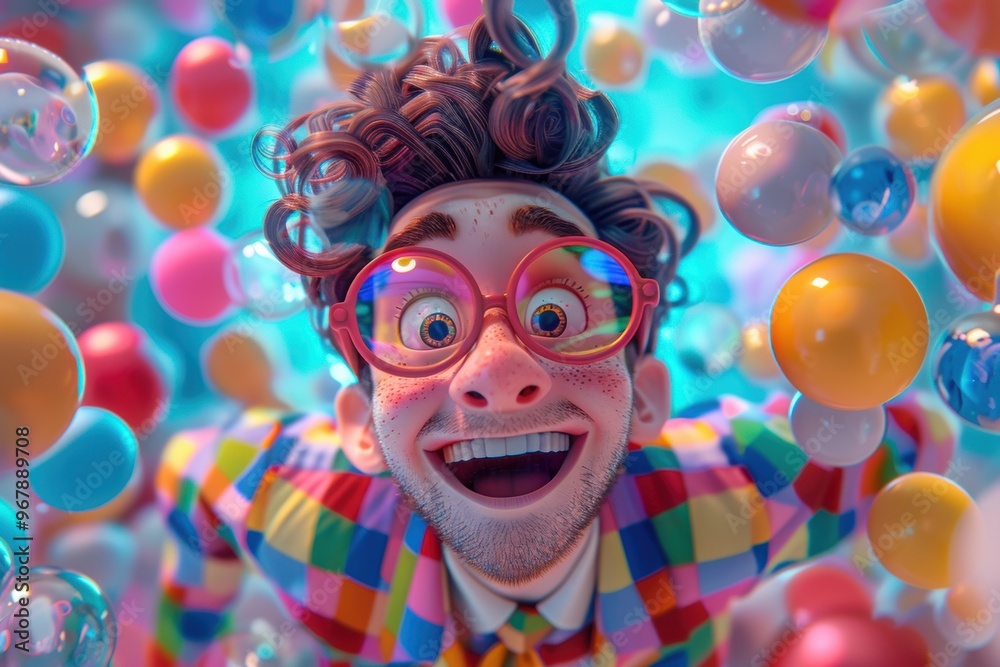 Dreamweavers crafting a vibrant virtual world with playful colors and whimsy