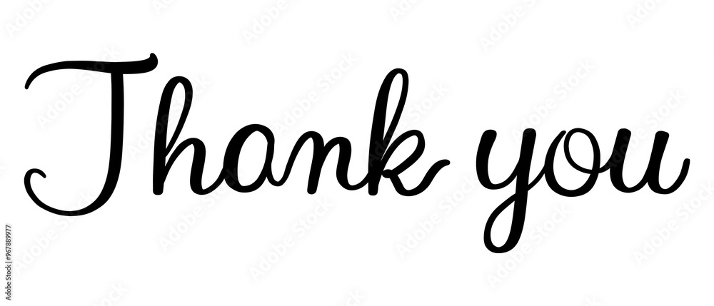 PNG thank you, minimal black calligraphy, digital sticker with white outline in transparent background PNG thank you, minimal black calligraphy, digital sticker with white outline in transparent background