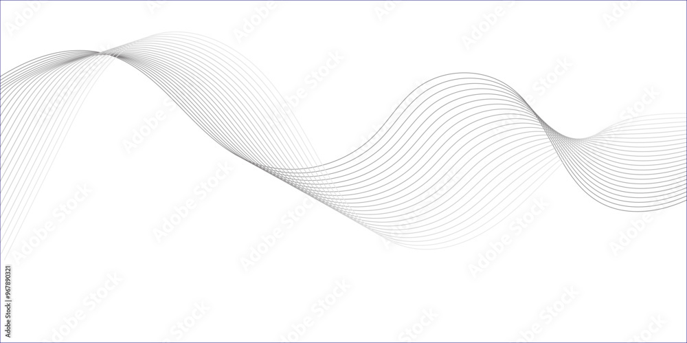 Abstract wave blend lines on transparent background. Design for banner, wallpaper, background and many more. Undulate Grey Wave Swirl, frequency sound wave, twisted curve lines with blend effect. Abstract wave blend lines on transparent background. Design for banner, wallpaper, background and many more. Undulate Grey Wave Swirl, frequency sound wave, twisted curve lines with blend effect.