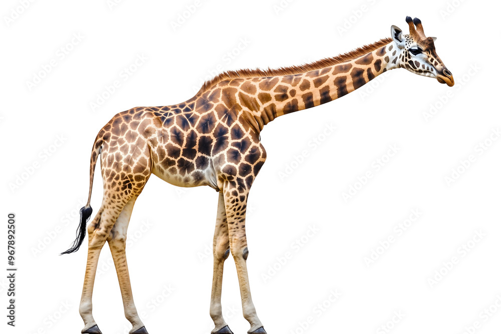 Obraz premium giraffe isolated on transparent background