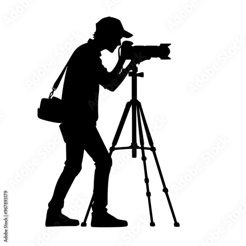 silhouette of a photographer