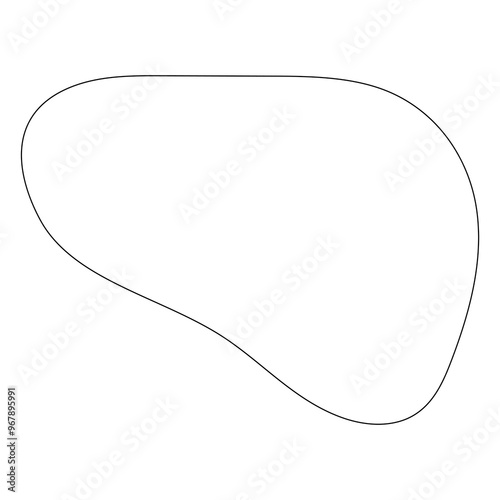 Abstract shape png sticker, transparent background