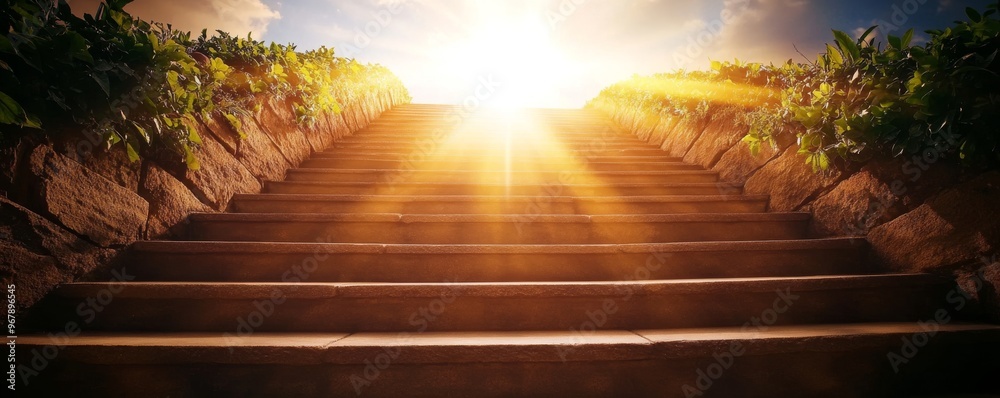 Stairs to Doors Paradise - concept on religions Faith, forgiveness to God, Heavenly gate sunbeam gold motivation imagination, Mystical Stairway to a Dreamlike Paradise - Architectural Fantasy Stairs to Doors Paradise - concept on religions Faith, forgiveness to God, Heavenly gate sunbeam gold motivation imagination, Mystical Stairway to a Dreamlike Paradise - Architectural Fantasy