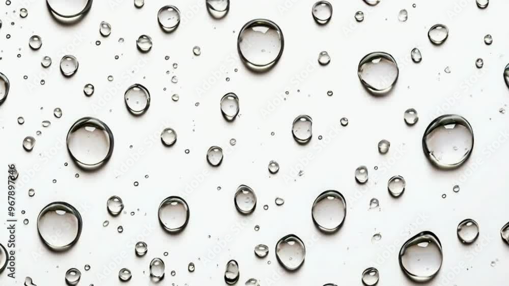 water drops on glass