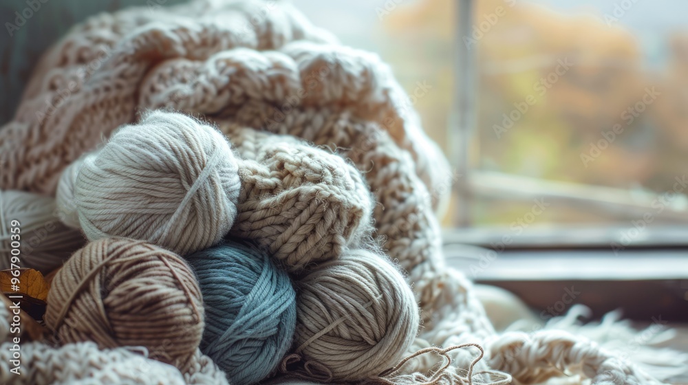 Knitting at Home: Warm Sweaters and Yarn Knitting at Home: Warm Sweaters and Yarn