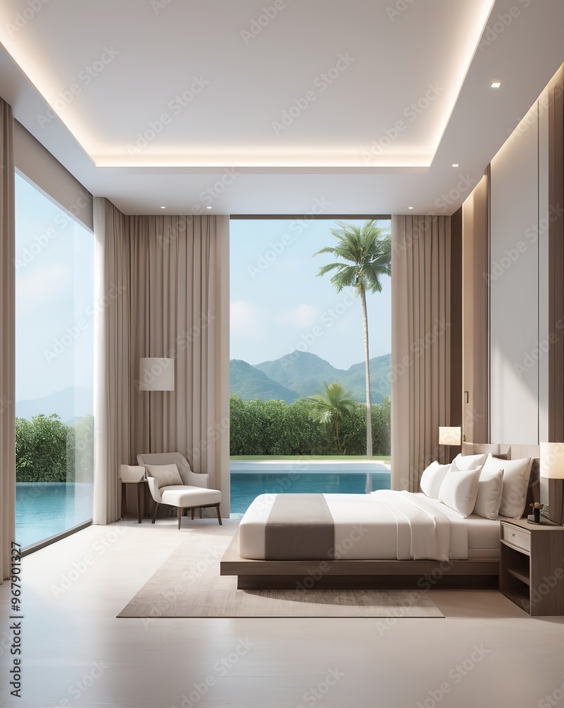 Fototapeta premium modern bedroom interior