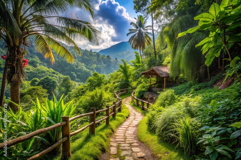 rustic trails adventurous escapades lush greenery meandering paths rustic trails adventurous escapades lush greenery meandering paths