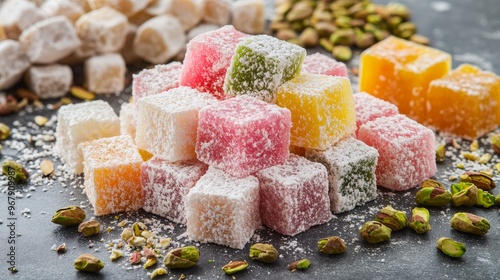 The Old Town of Tbilisi, Georgia, features bright wooden buildings with traditional carved balconies. Sololaki