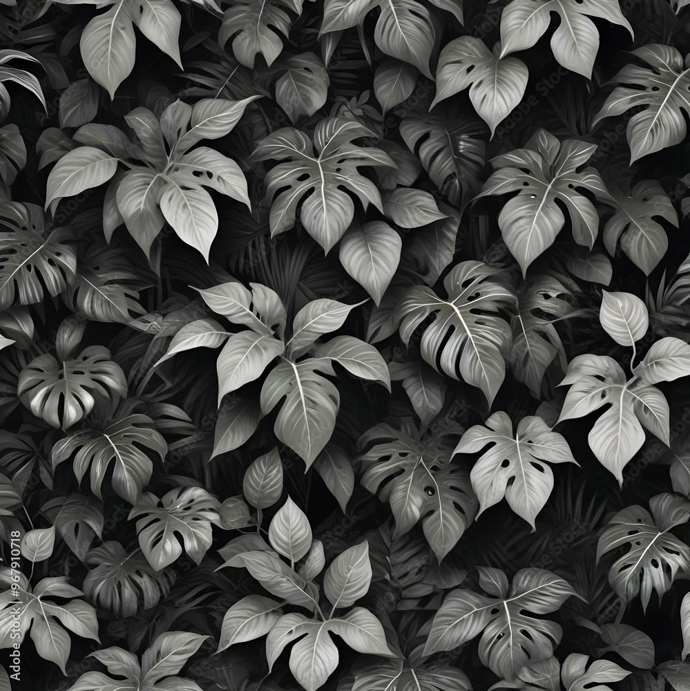 Tropical Leaf Pattern Background Tropical Leaf Pattern Background