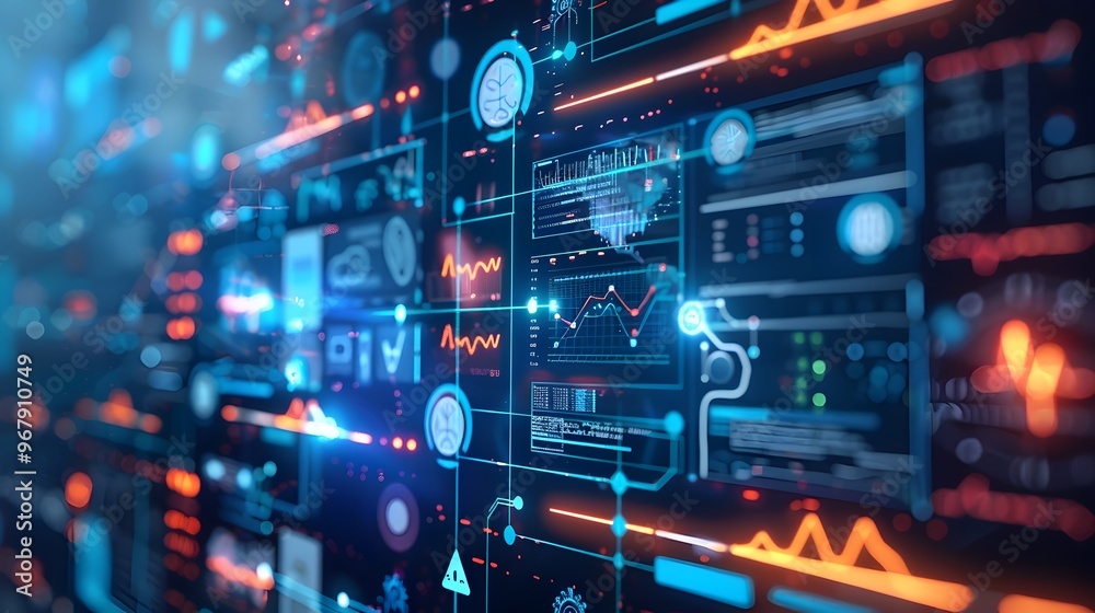 Obraz premium AI Driven Digital Health Diagnostic Tool Analyzing Patient Data for Early Disease Detection