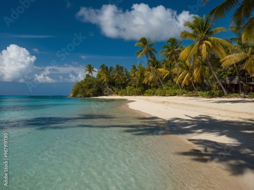 Relax on stunning paradisiacal beaches, perfect for vacations or peaceful living. photo