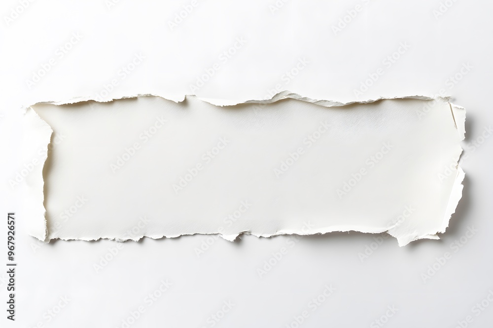 Torn paper strip on a white background. Torn paper strip on a white background.