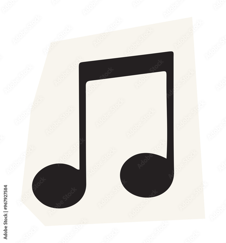 Music note png paper cut, transparent background Music note png paper cut, transparent background