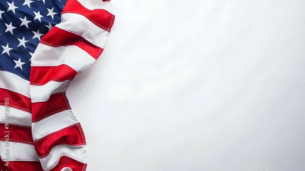 American Flag Corner Design White Background American Flag Corner Design White Background